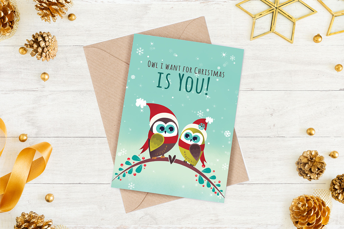 Christmas Cards Pack, a Card Template by pallabip (Photo 5 of 7)
