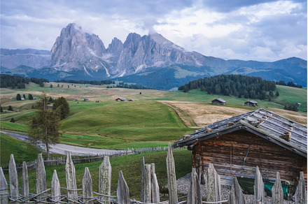 Wooden hut in Alpe Di Siusi, a Nature Photo by Igor Tichonow