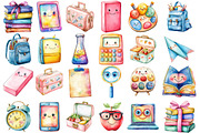 Cute School Supplies PNG, an Illustration by SinaCreation (Thumbnail 2 of 5)
