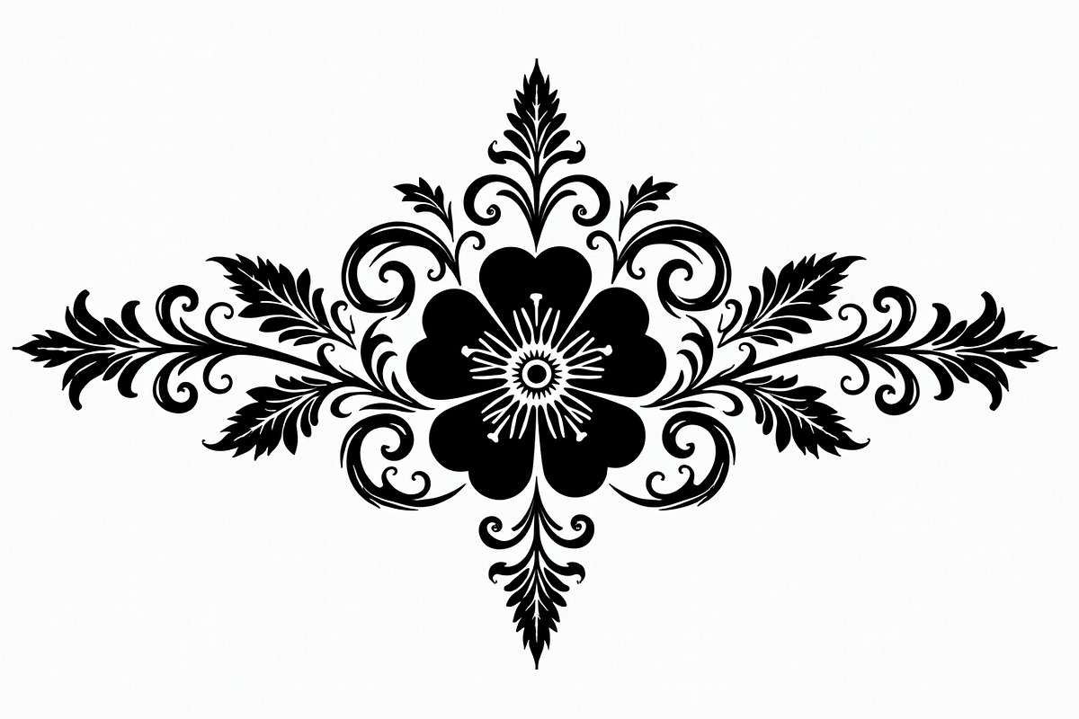 Ornamental Flower Designs, an Illustration by yasushie (Photo 7 of 20)