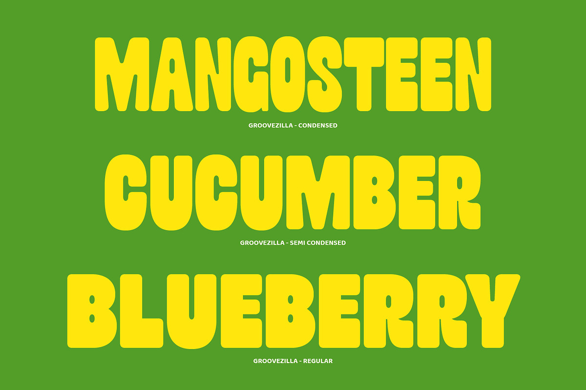 Groovezilla - Retro Bold Fonts, a Sans Serif Font by Dikas Studio (Photo 5 of 20)