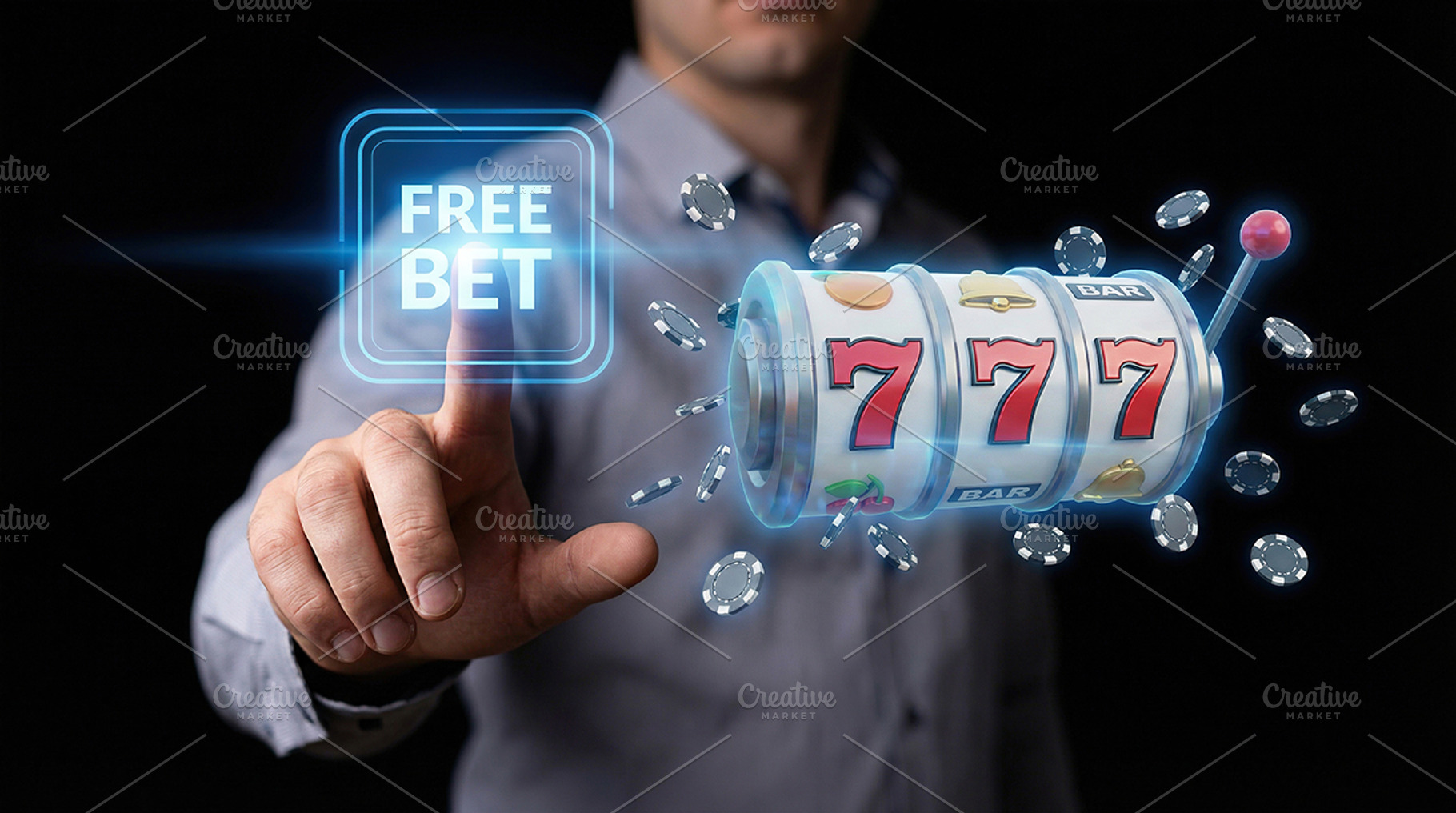 free bet and jackpot, a Person Photo by itakdalee