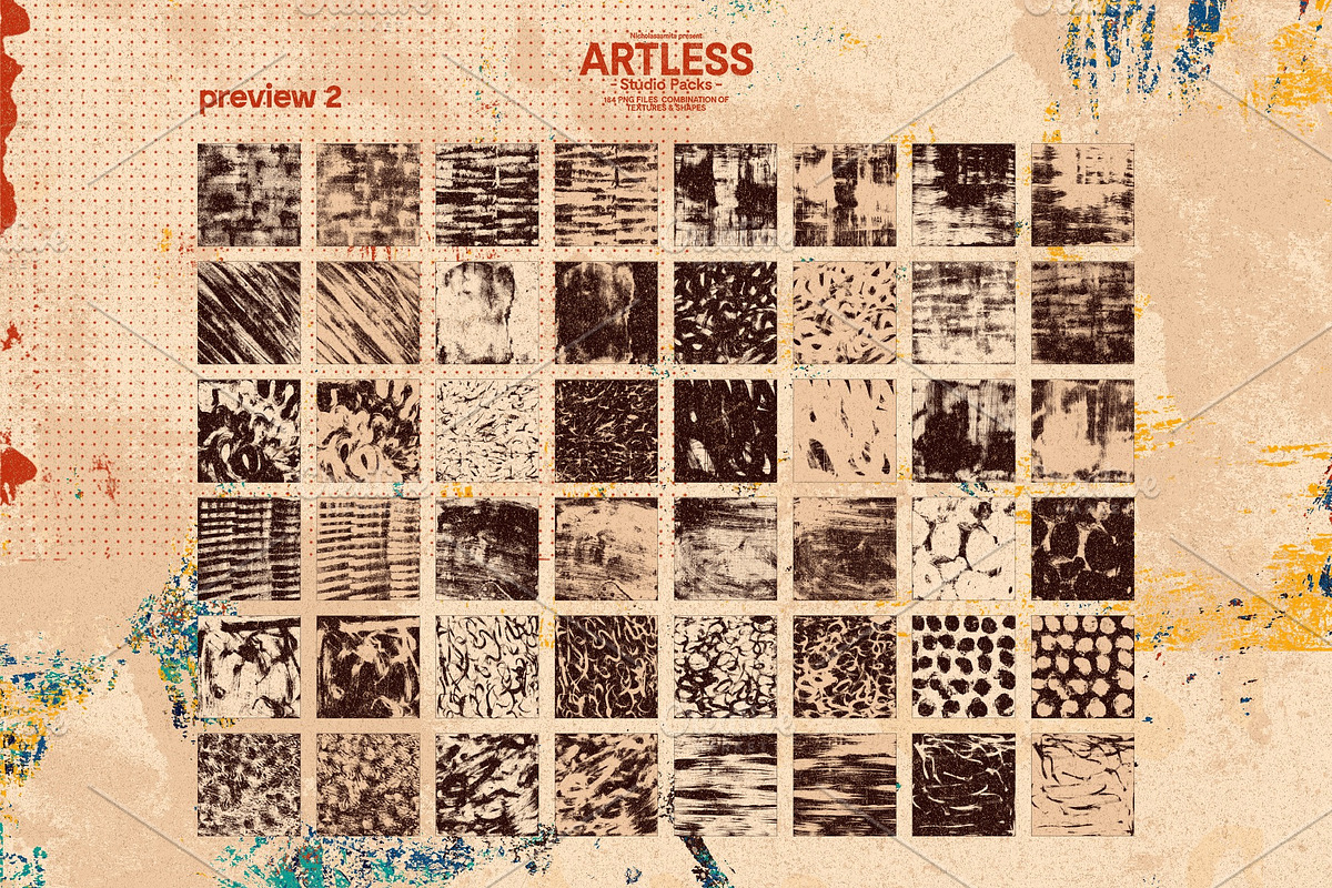 Artless Studio Packs, a Pattern Graphic by nicholasasmita (Photo 8 of 15)