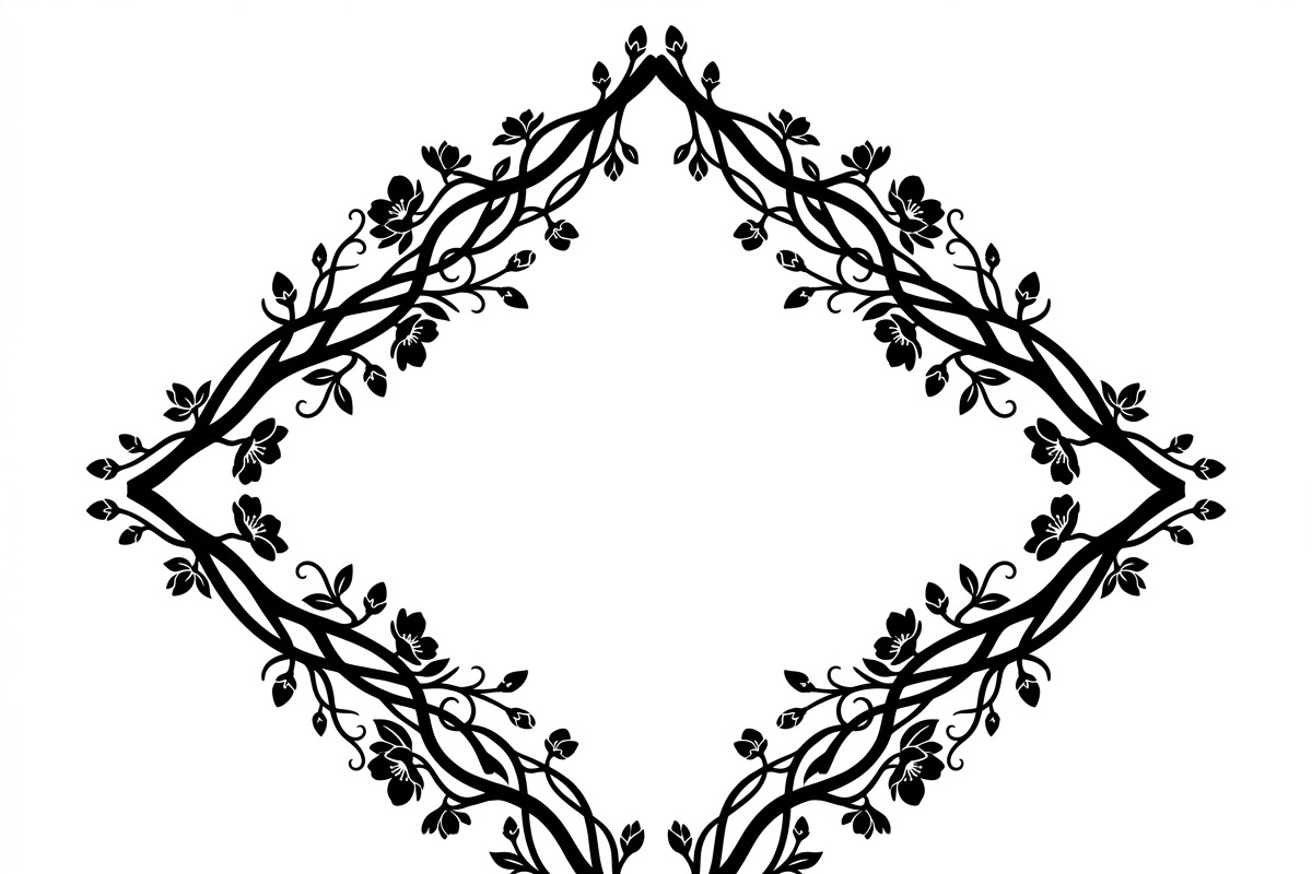 60 Romantic Diamond Wall Floral, a Decorative Illustration by Amazin_art (Photo 37 of 42)