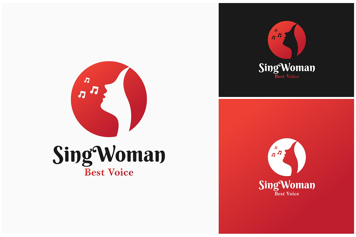 Singer Choir Woman Musical Logo, a Branding & Logo Template by ika trisiana (Photo 1 of 2)