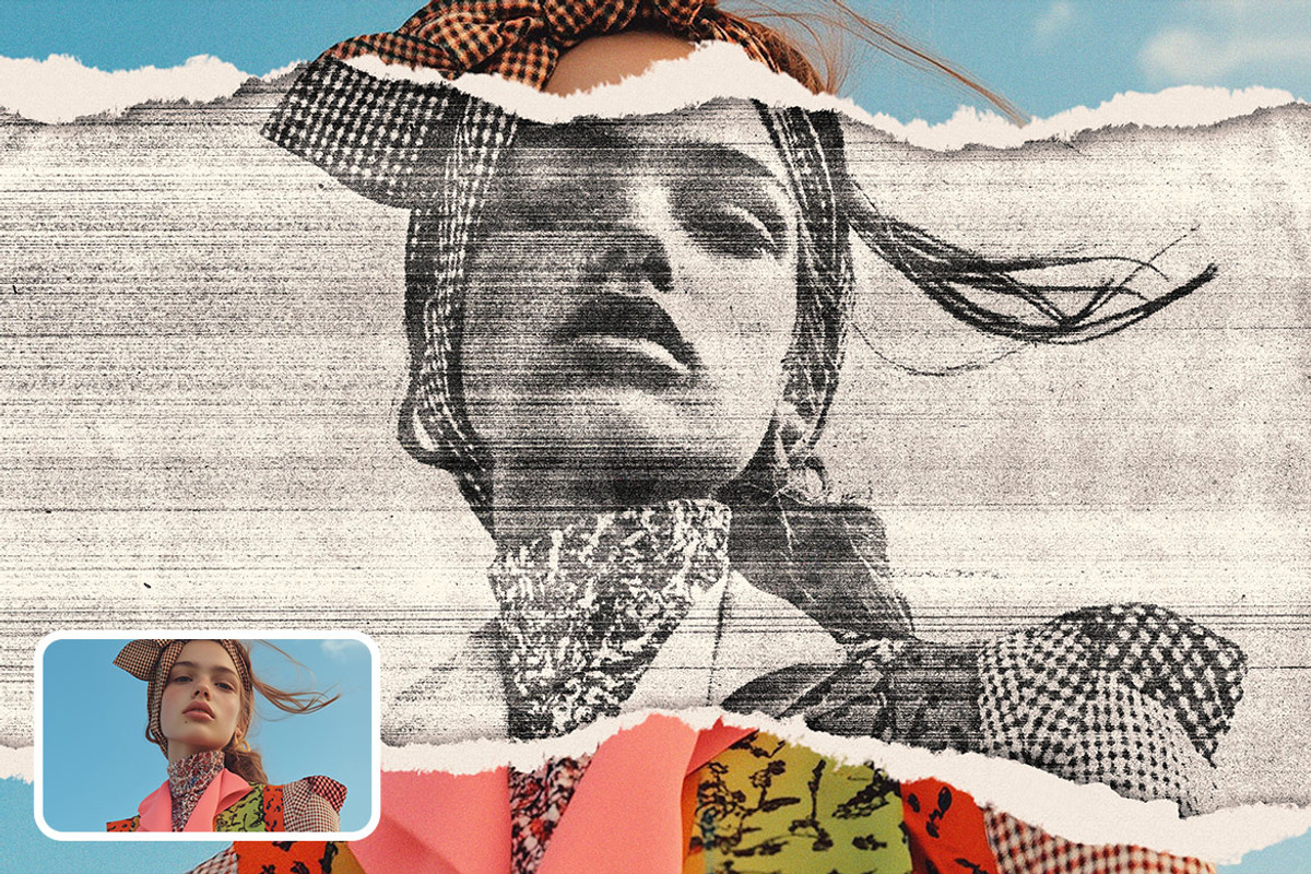 Retro Scanner Photo Effect, a Layer Style Add-On by dokudokunomi (Photo 5 of 5)