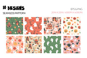 Halloween Haunted House Pattern, a Pattern Graphic by CreativeChristiana (Thumbnail 2 of 8)