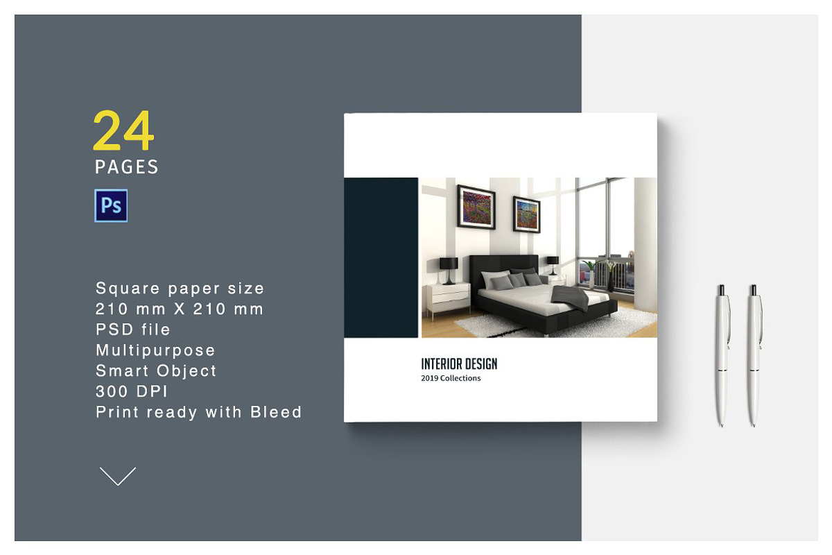 PSD - Square Interior Brochure, a Brochure Template by adekfotografia (Photo 1 of 15)