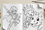 Magical Princess Coloring Book Vol46, a Person Illustration by ikarifq shop (Thumbnail 3 of 7)
