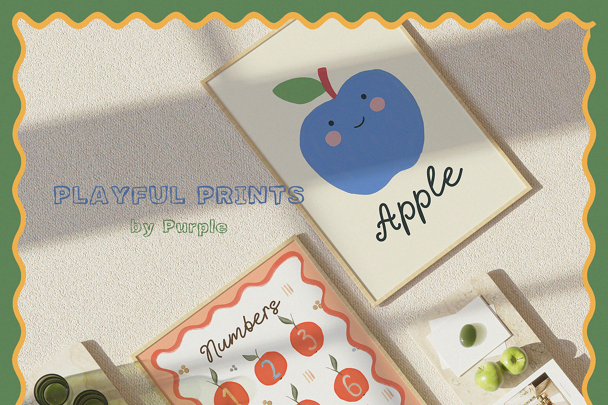 PLAYFUL PRINTS - Whimsical Posters, a Background Graphic by Purple (Photo 9 of 11)
