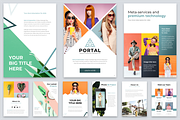 A4 Portal Modern Powerpoint Template, a Presentation Template by Reshapely (Thumbnail 3 of 18)