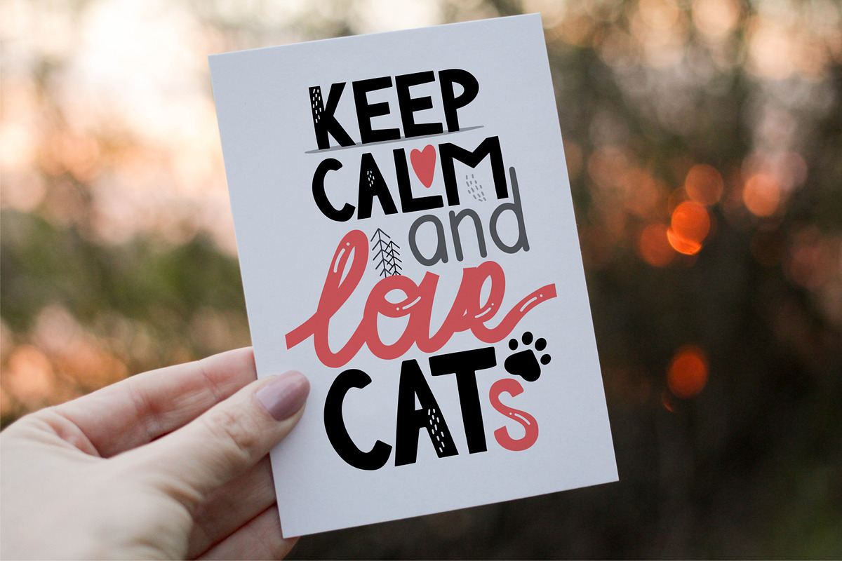Keep Calm and Love Cats, an Animal Illustration by fancykeith (Photo 2 of 2)
