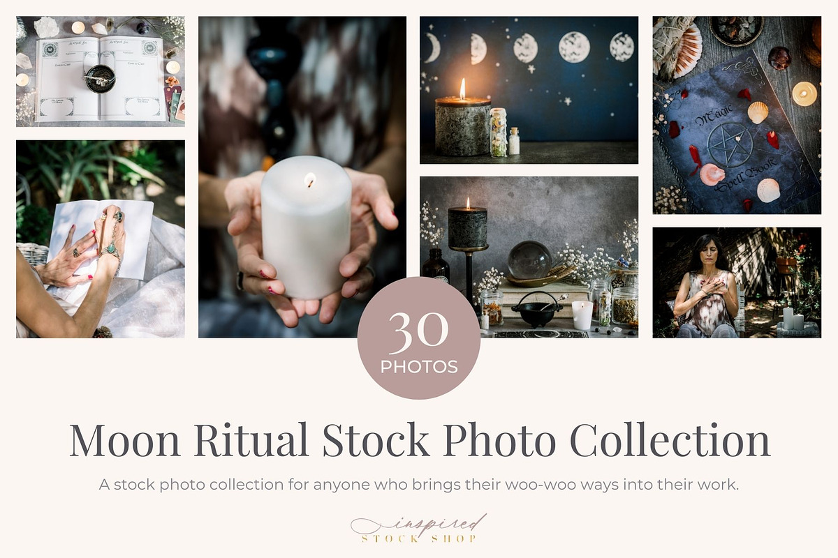 Moon Ritual Stock Photo Collection, a School & Education Photo by Inspired Stock Shop (Photo 1 of 5)