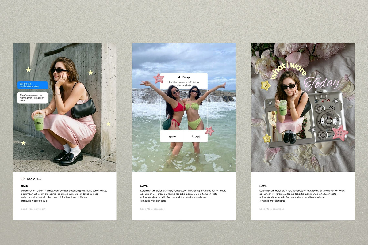 Neutral Scrapbook Creator Bundle, a Social Media Template by Pani Temp. (Photo 8 of 14)