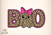 Leopard Ghost Boo Coquette Bow PNG, an Illustration by Daily.Designs (Thumbnail 1 of 5)