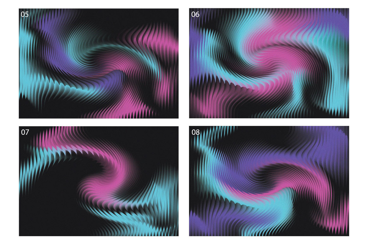 Dark Spectrum Glass Waves Background, a Background Graphic by Eltypesstudio (Photo 3 of 11)