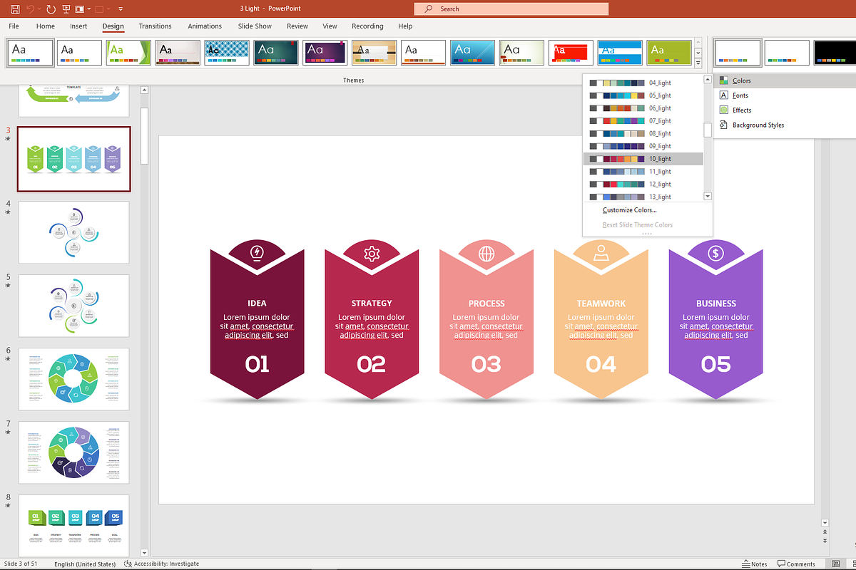 Professional Presentation Template, a Presentation Template by Infographics project (Photo 2 of 12)
