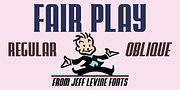 Fair Play JNL, a Sans Serif Font by Jeff Levine Fonts (Thumbnail 1 of 5)