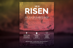 Easter Sunday Church Template Set