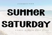 Summer Saturday, a Script Font by FreshTypeINK (Thumbnail 1 of 8)