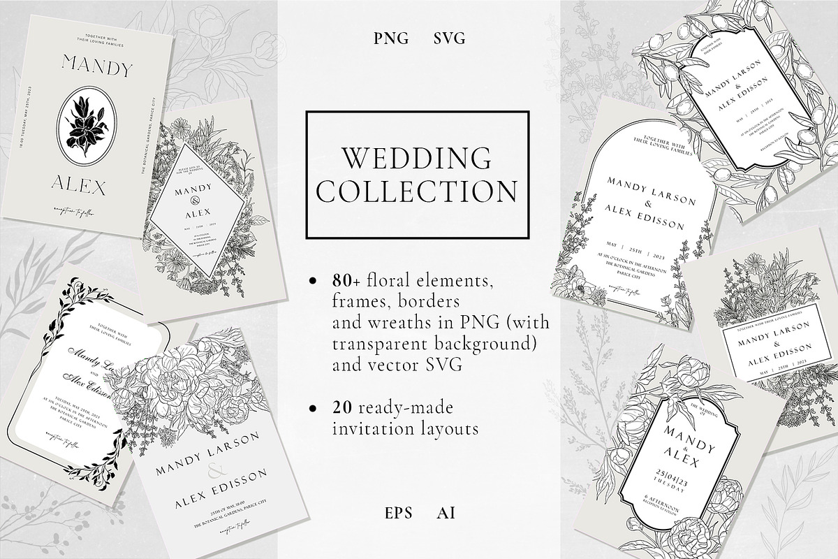 Wedding Invitations collection, an Invitation Template by Garden in frame (Photo 1 of 8)