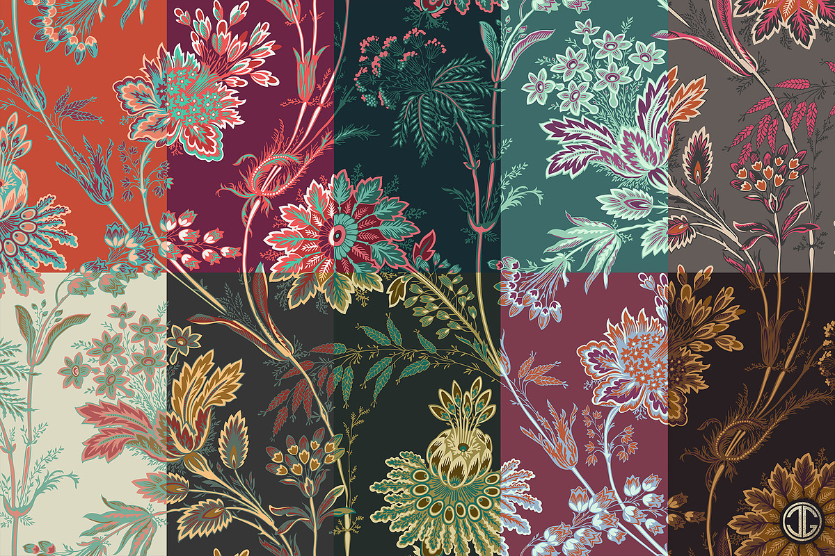 JACOBINE - Seamless Vector Pattern, a Pattern Graphic by C & G (Photo 2 of 5)