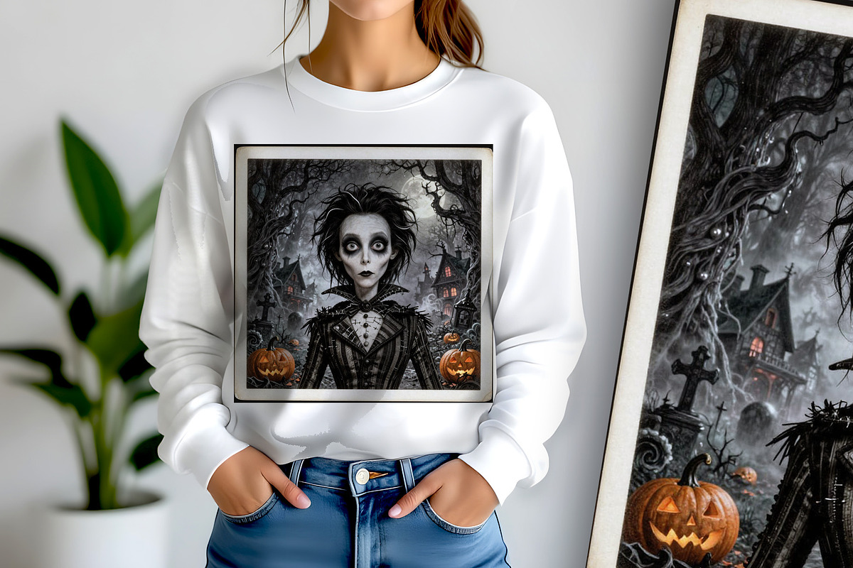 Halloween Haunting Face, a Person Illustration by Sharon Schwalbe (Photo 3 of 5)
