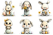 Whimsical Happy Easter Clipart, an Illustration by Sublimation Artist (Thumbnail 4 of 7)