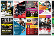 50-Fitness Flyers Bundle Template, a Flyer Template by AfzaalGraphics (Thumbnail 2 of 6)