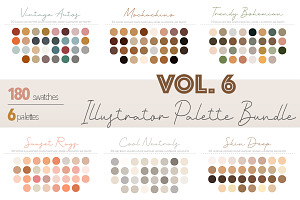 Illustrator Color Palette Bundle V6