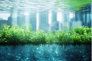 Abstract Underwater View of Aquatic, a Nature Photo by Lermont51