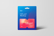 Gift Card Mockups, a Packaging Mockup by artimasa (Thumbnail 5 of 8)