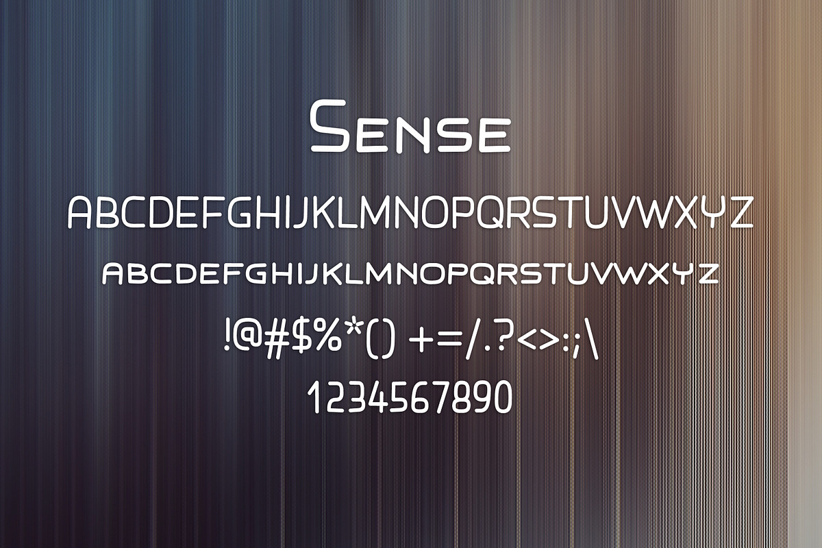 SENSE font preview 2
