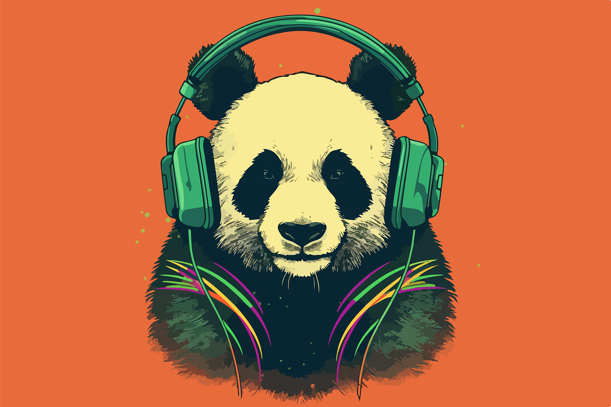 62 t-shirt designs. Big musical bund, an Animal Illustration by Fractal fonts & graphics (Photo 5 of 63)