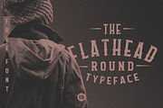Flathead Round Vintag Typeface Font, a Sans Serif Font by Headfonts (Thumbnail 1 of 9)