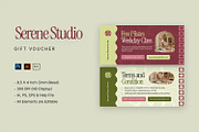 Serene - Gift Voucher, a Card Template by StreaksideStd (Thumbnail 1 of 3)