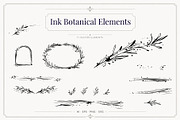 Ink Botanical Elements Vector Set, an Object Graphic by Christine Krahl (Thumbnail 12 of 12)