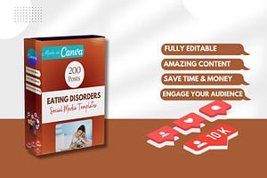 200 Eating Disorders Canva Templates