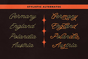 The Hildesheim Monoline Script, a Script Font by Letterhend Studio (Thumbnail 7 of 9)