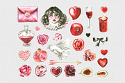 Strange Romance - Romantic Clipart, a Seasonal Illustration by foxsong (Thumbnail 5 of 17)