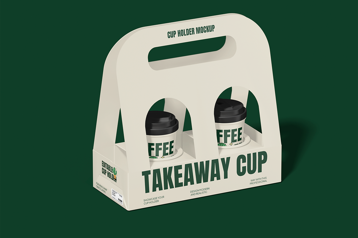 Cup Holder Mockup, a Cups & Container Mockup by Permadi Creative (Photo 5 of 5)