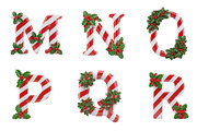 Candy Cane Christmas Alphabet, an Illustration by Design Market (Thumbnail 4 of 7)