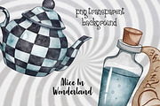 Alice in Wonderland clipart, a Food Illustration by LuiDesignStudio (Thumbnail 4 of 4)
