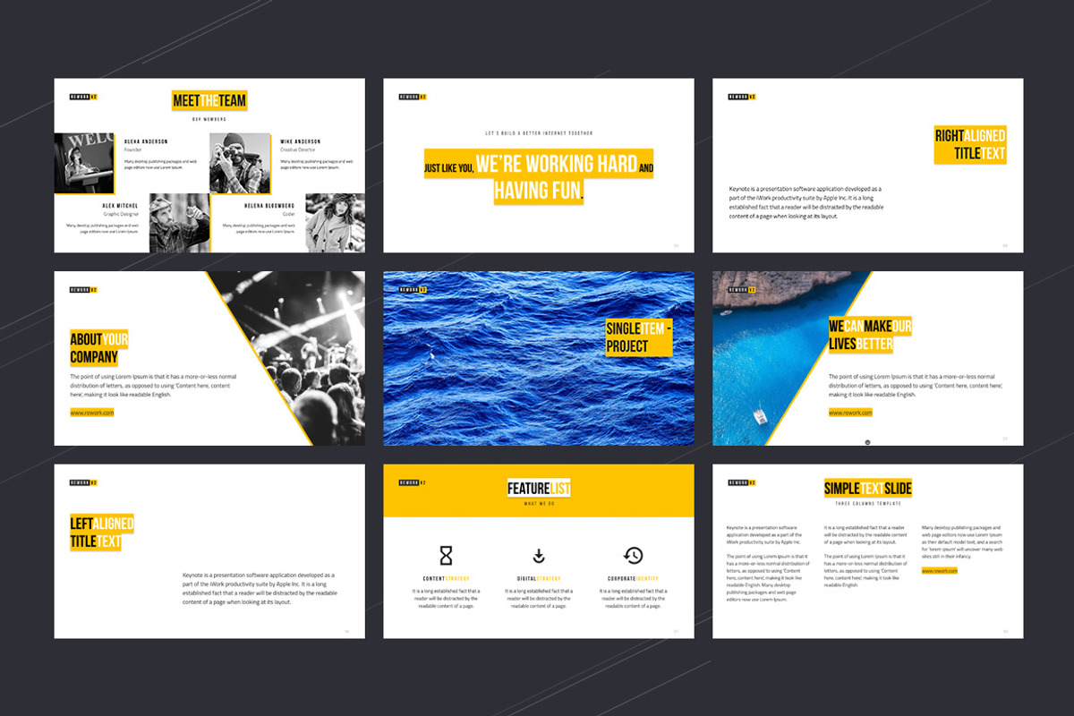 Rework Keynote Presentation, a Presentation Template by Rework (Photo 8 of 14)