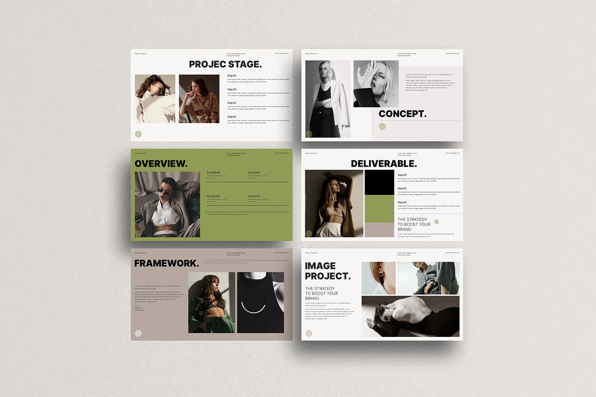 Brand Project Presentation Template, a Presentation Template by Aura Agency (Photo 8 of 10)
