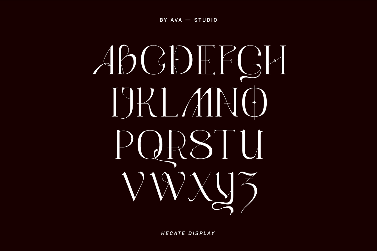 Hecate Display Font, a Serif Font by BY AVA — studio (Photo 4 of 8)