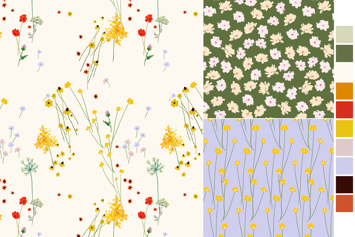 Wildflowers pattern