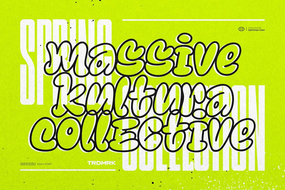 Snowkie - Edgy Font, a Handwritten Font by ikiiko (Photo 2 of 7)