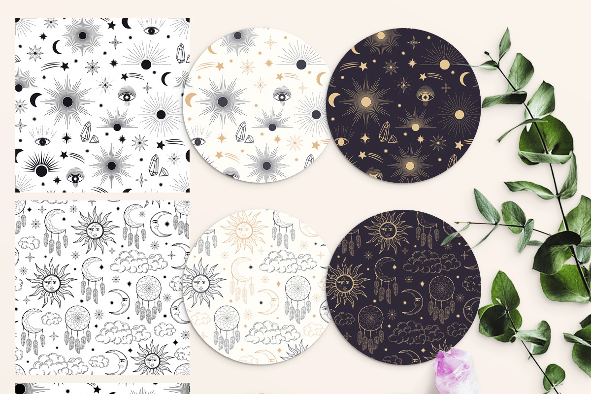 Magic Seamless Patterns, a Pattern Graphic by Diana Kovach (Photo 3 of 9)