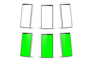 Realistic cell phone mockup with, an Object Illustration by Vectorbuum